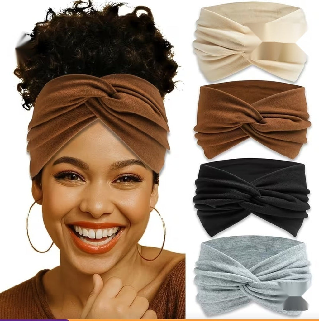 Bandeau large croisé pour femme