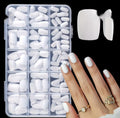 Boîte de 150 faux ongles blancs — carrés courts