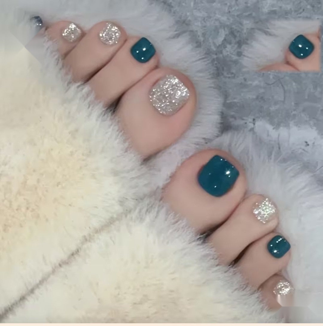 Faux ongles pour orteils — 24 pièces