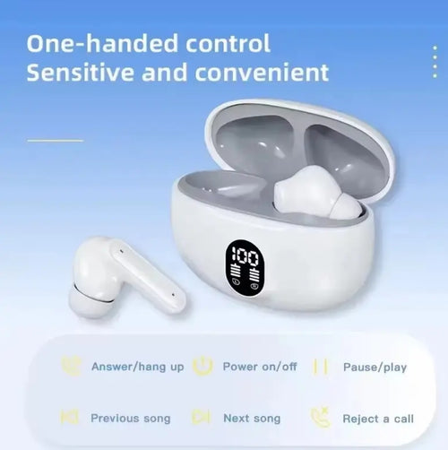 Ecouteurs bluetooth 5.4 basses stéréo réduction du bruit