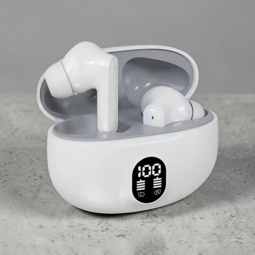 Ecouteurs bluetooth 5.4 stéréo avec basses réduction du bruit